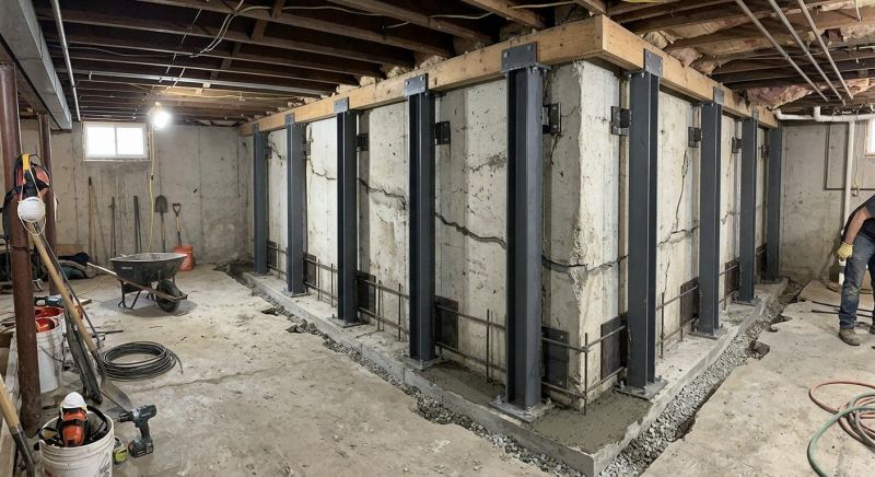 Basement Stabilization in Towson, MD