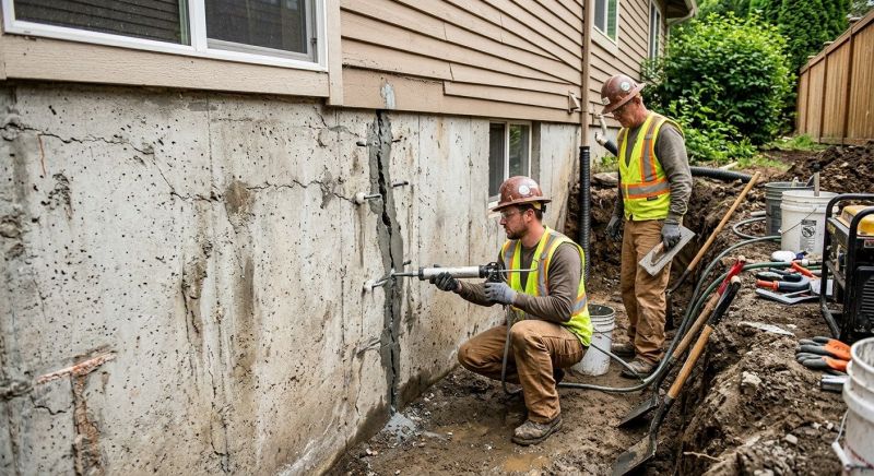 Cracked Foundation Repair in Crownsville, MD