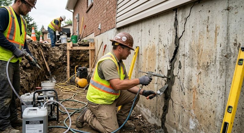 Cracked Foundation Repair in Hampstead, MD