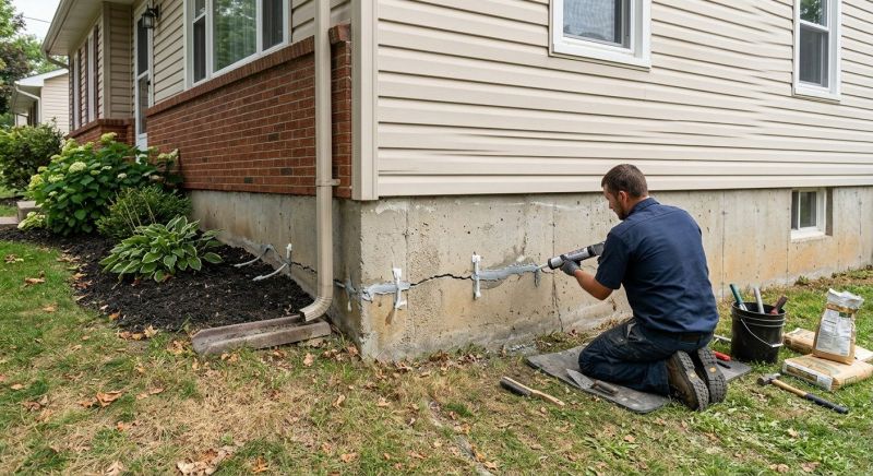 Cracked Foundation Repair in Hydes, MD