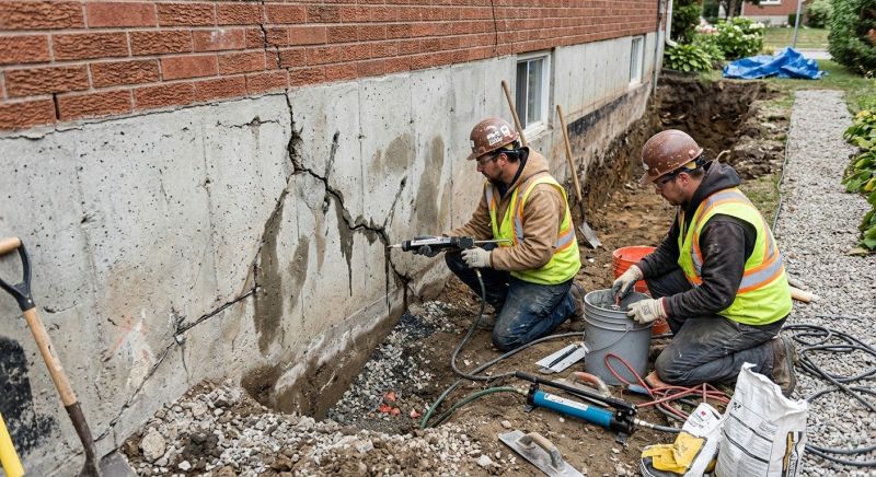Cracked Foundation Repair in Perry Hall, MD