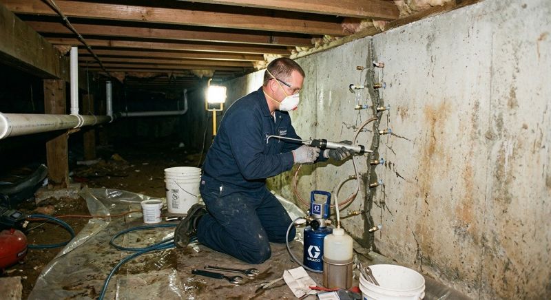 Crawlspace Foundation Repair in Hydes, MD