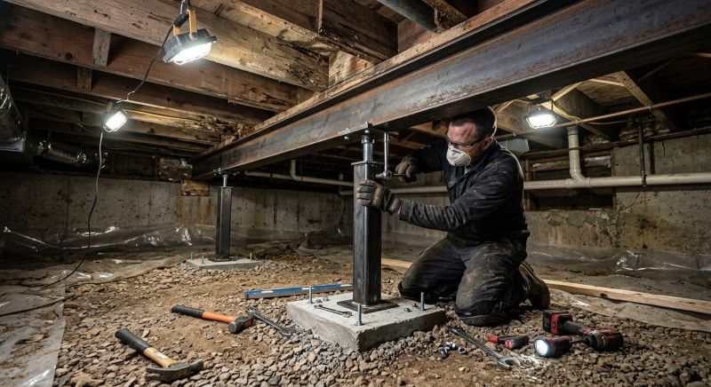 Crawlspace Structural Repair in Towson, MD