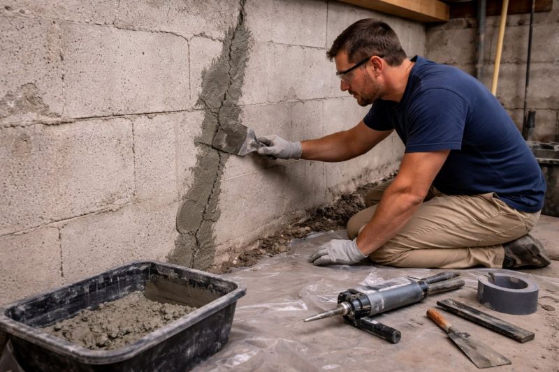 Foundation Crack Repair in Halethorpe, MD