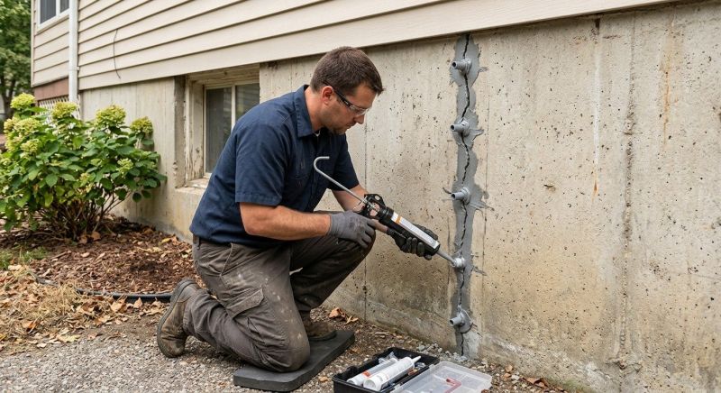 Foundation Crack Sealing in Towson, MD