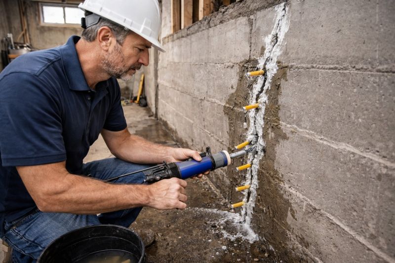 Foundation Crack Sealing in Towson, MD