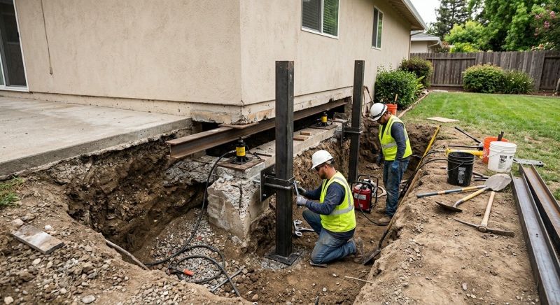 Foundation Pier Repair in Towson, MD