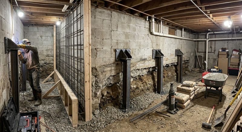 Foundation Stabilizing in Howard County, MD