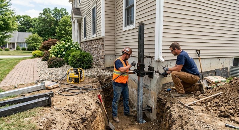 Foundation Stabilizing in Stewartstown, PA