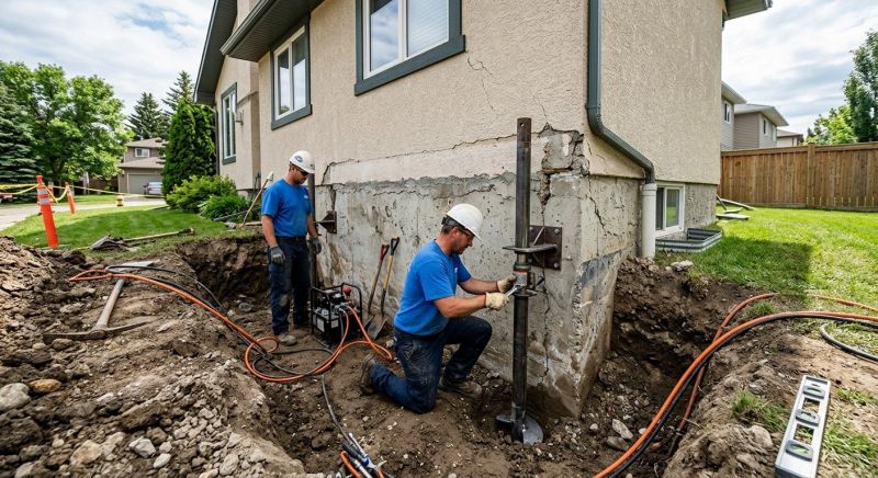 Helical Piers Installation in Towson, MD