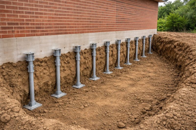 Helical Pile Installation in Towson, MD