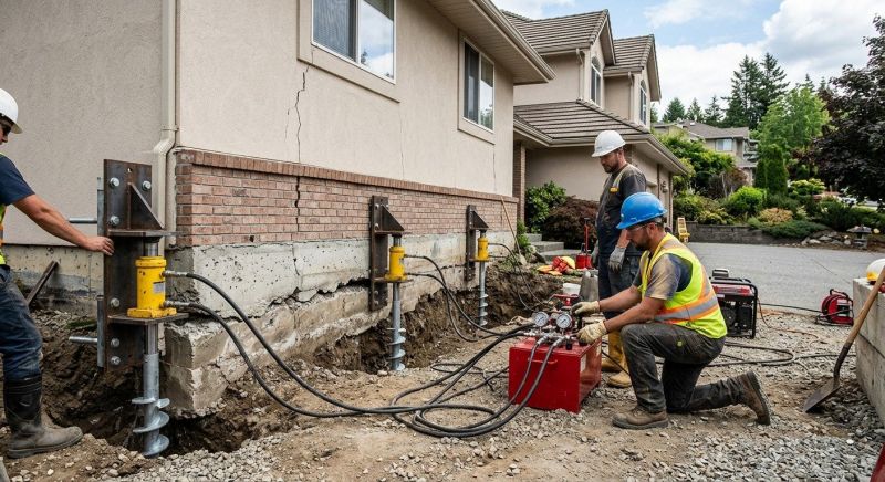 Sinking Foundation Lifting in Towson, MD