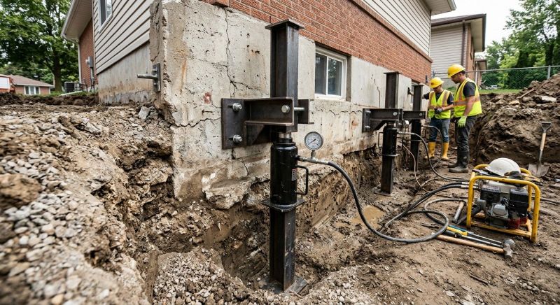Sinking Foundation Lifting in Towson, MD