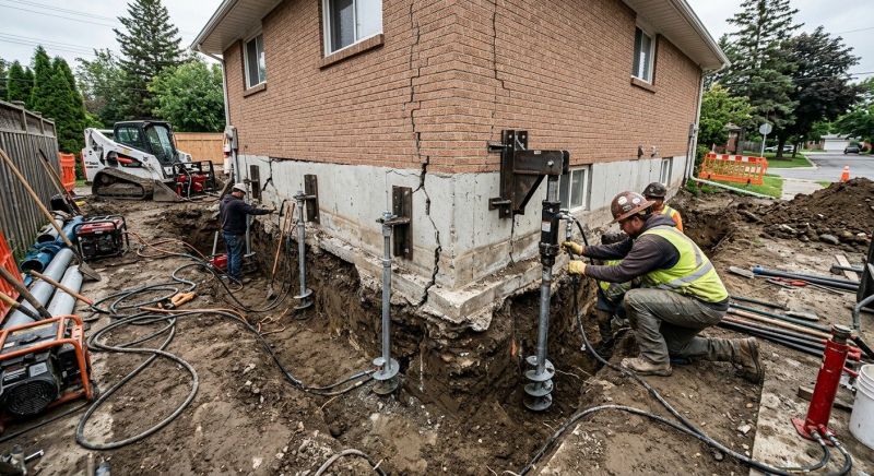 Sinking Foundation Repair in Catonsville, MD