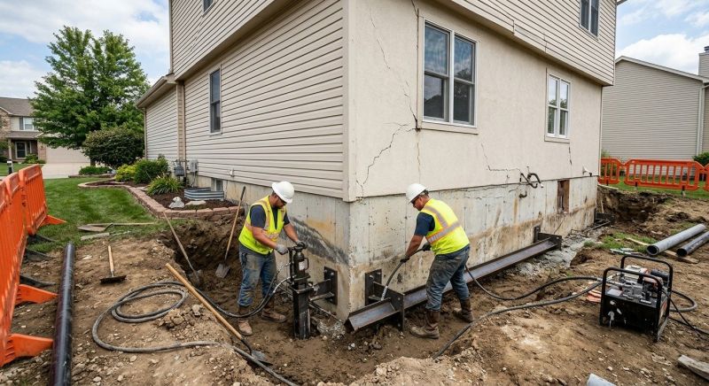Sinking Foundation Repair in Fallston, MD