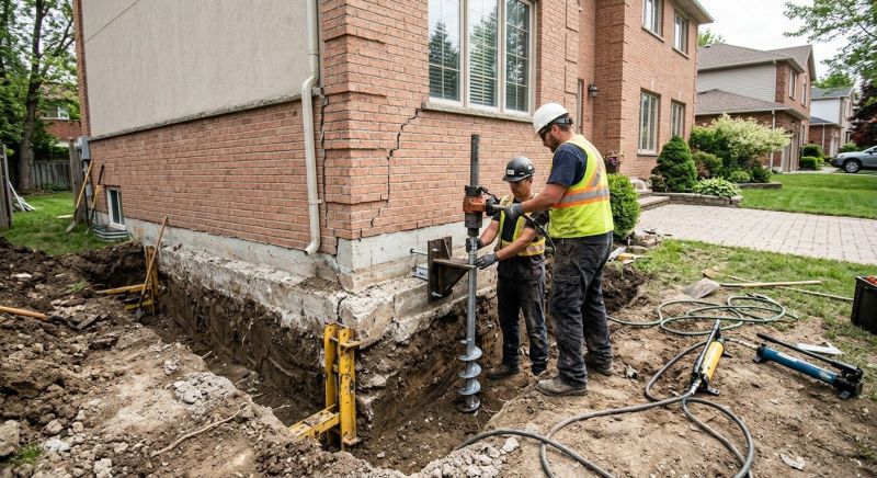 Sinking Foundation Repair in Harford County, MD