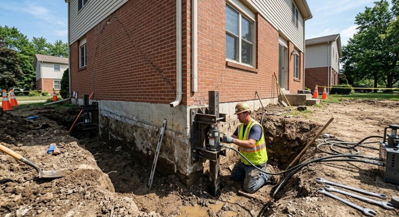 Sinking Foundation Repair in Pasadena, MD