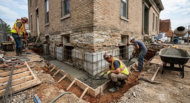 Structural Underpinning in Towson, MD
